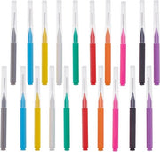 Set da 20 pezzi per Micro Spazzola Ciglia con Cap - Spazzola a Nastro per Ciglia e Wimpers - Strumento a Spazzola Multifunzionale