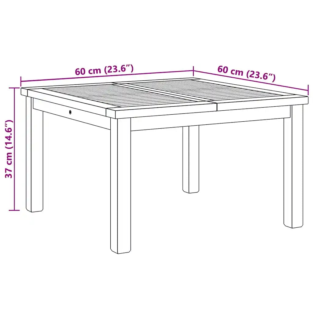 vidaXL Tavolino da salotto Marrone 60 x 60 x 36 cm