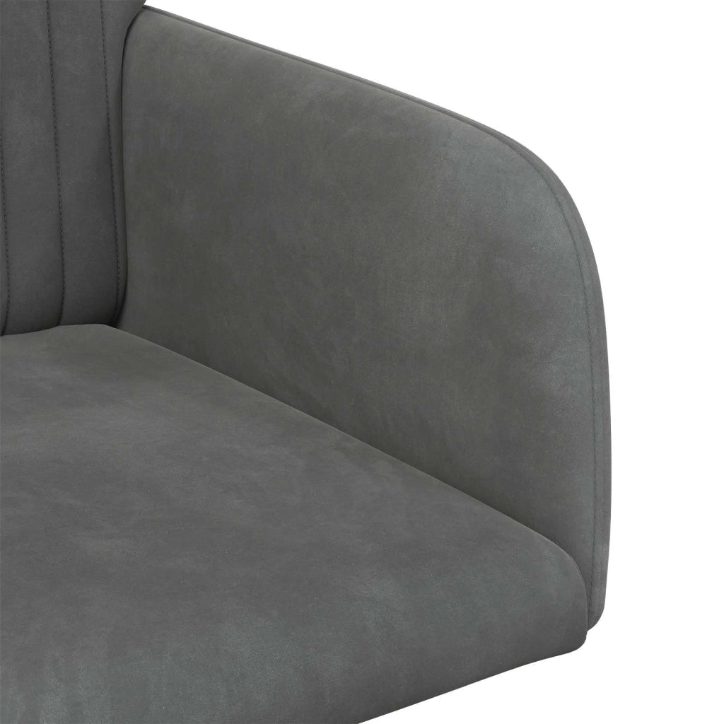 Sedie da pranzo 4 pz Velluto Grigio Scuro 55 x 50 x 84 cm 3428374
