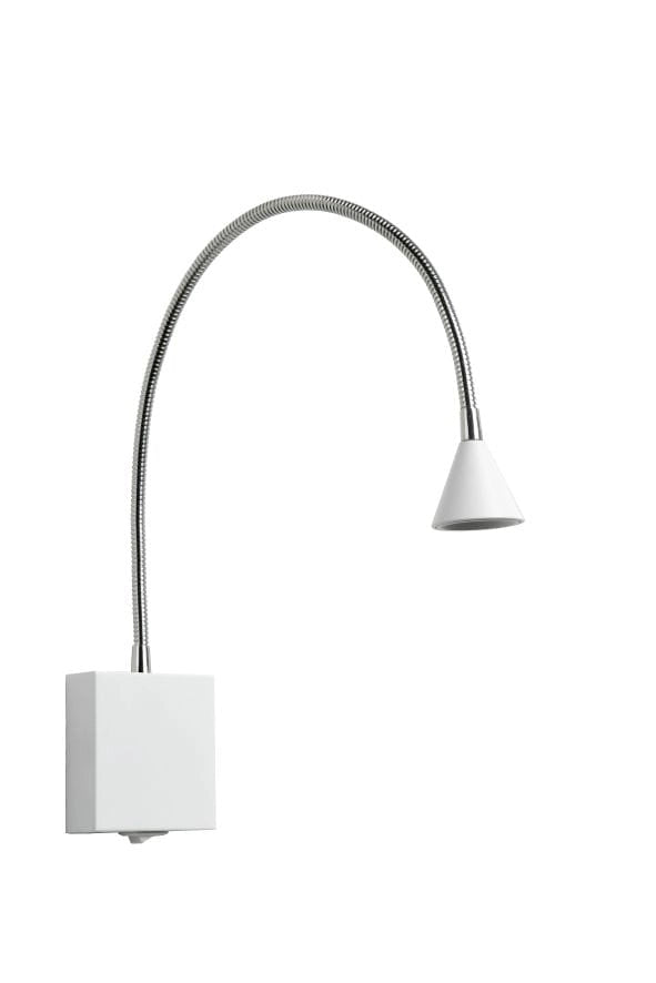 Applique da lettura Lucide Buddy LED 3W 4000K bianco/cromo