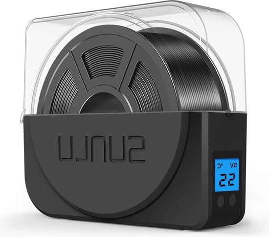Filamento secco per stampa 3D - Conserva il filamento asciutto durante la stampa 3D - FilaDryer S1 Plus con ventilatore - Nero