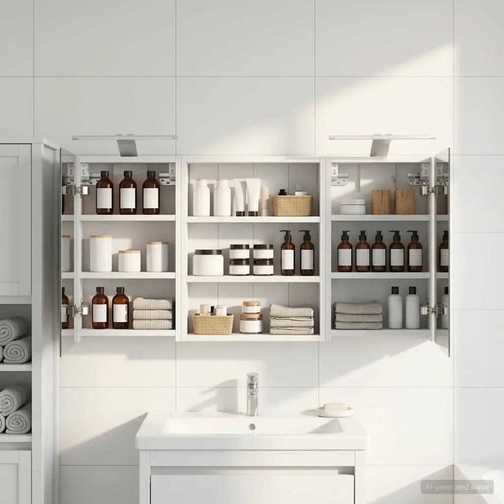 Set di Armadi da Bagno con lo scaffale 3 pcs 100 x 10,5 x 50 cm 3403688