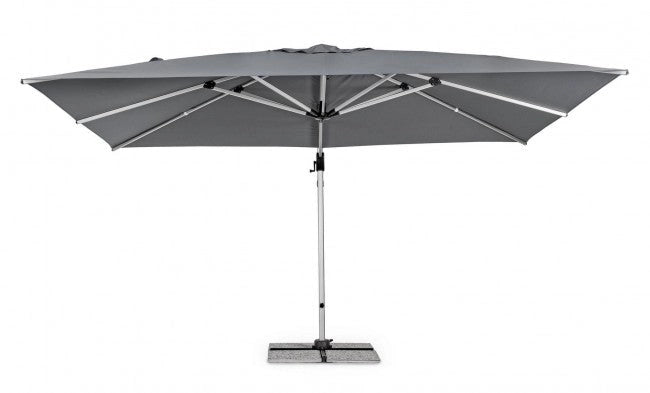 Ombrellone da Giardino Decentrato 4x3x2,59h m Ines Grigio Scuro