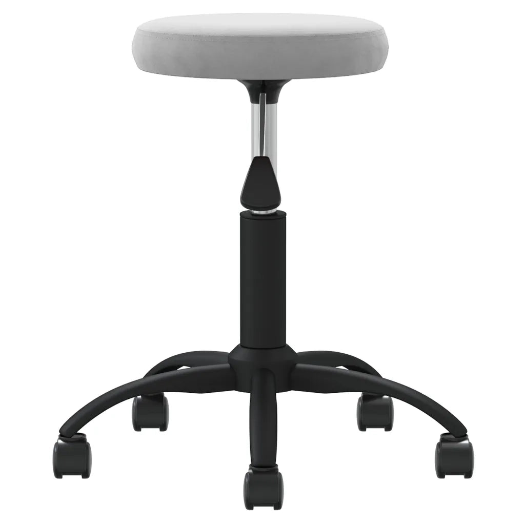 Sedia da Ufficio Girevole Grigio Chiaro in Velluto 333174