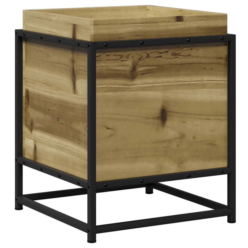 Fioriera da Giardino-Vaso da Esterno 40x40x50 cm in Legno di Pino Impregnato
