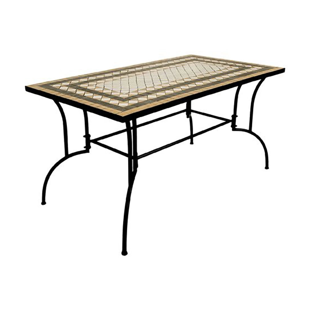 1pz tavolo decoro mosaico 'classic i' cm 150 x 80 x h.73 cod:ferx.6129140nlm