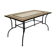 1pz tavolo decoro mosaico 'classic i' cm 150 x 80 x h.73 cod:ferx.6129140nlm