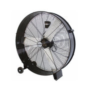 Zephir ZDM90CM Ventilatore industriale da pavimento ad alta velocità ple 90cm 3 velocità 300W in alluminio 2 ruote e maniglia Nero