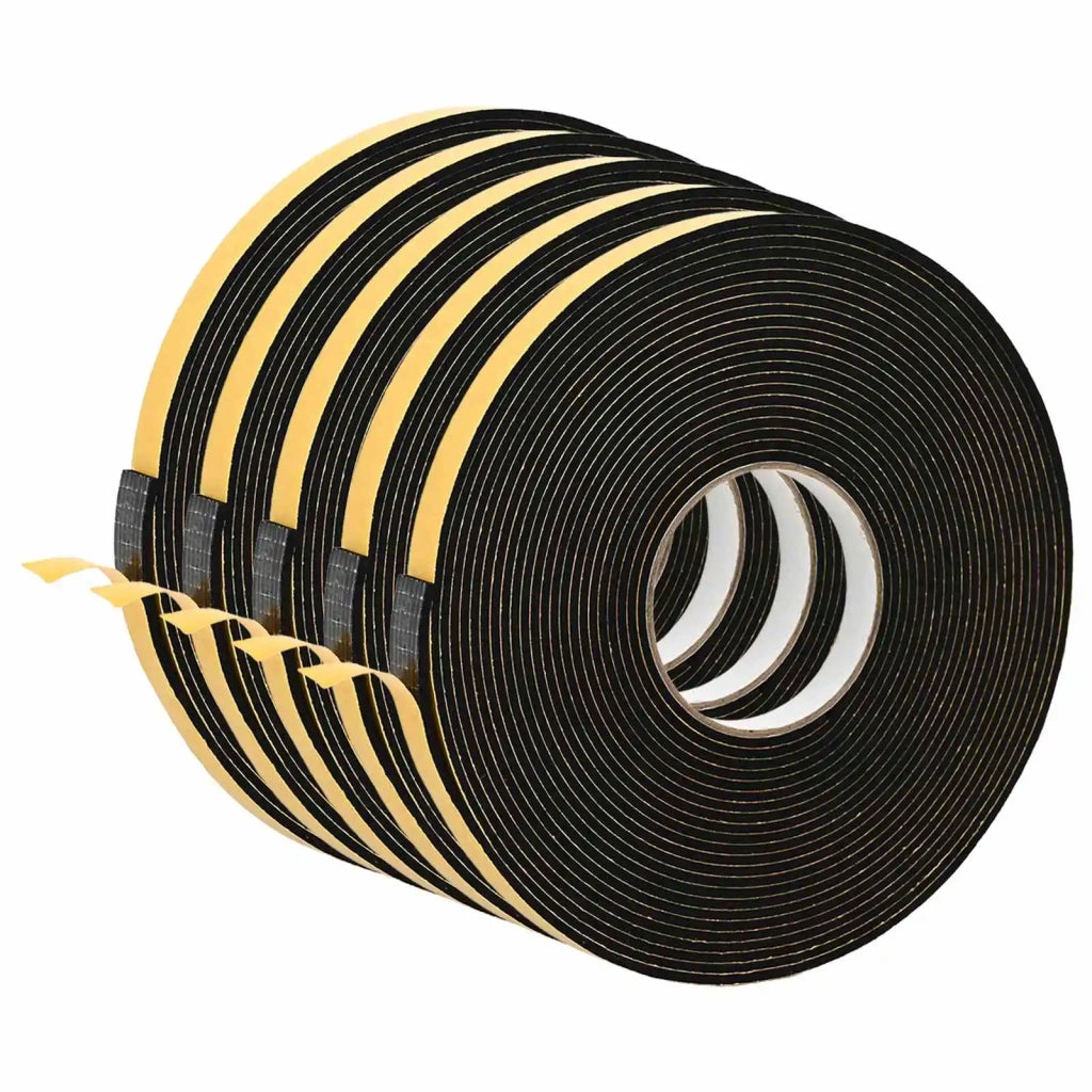 Nastro adesivo in schiuma 5 pcs Nero 15mm x 10m Schiuma CR 42024059