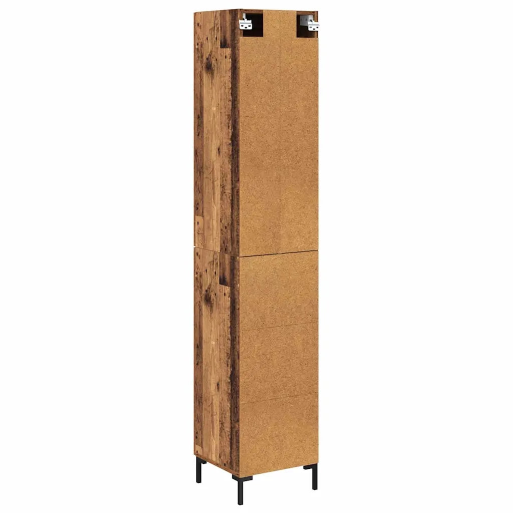 Credenza | Madia | Buffet da pranzo | Armadio da pranzo Legno vecchio 34,5 x 34 x 180 cm Legno multistrato