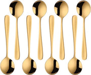 Set di cucchiai per caffè, cucchiai per dessert, cucchiai per tè, mini cucchiai set per feste, lavastoviglie resistente - 8 pezzi