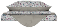 Copripiumino 1 Piazza e Mezzo Double Face con Federe Stampato Flor