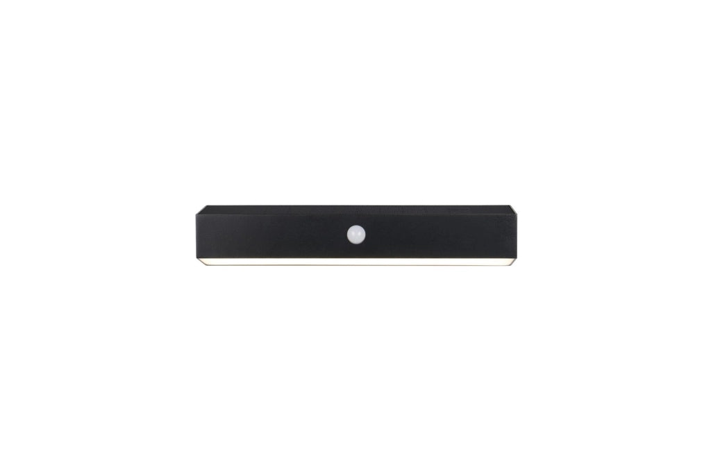 Applique da esterno LED solare nera IP44 SILVES RL