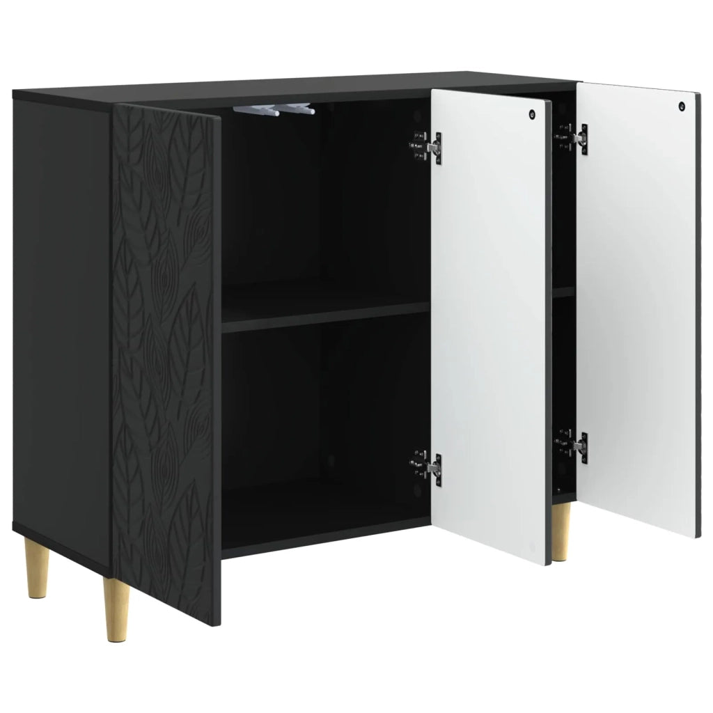 Credenza Nero 89 x 34,5 x 80 cm Legno ingegnerizzato 895106