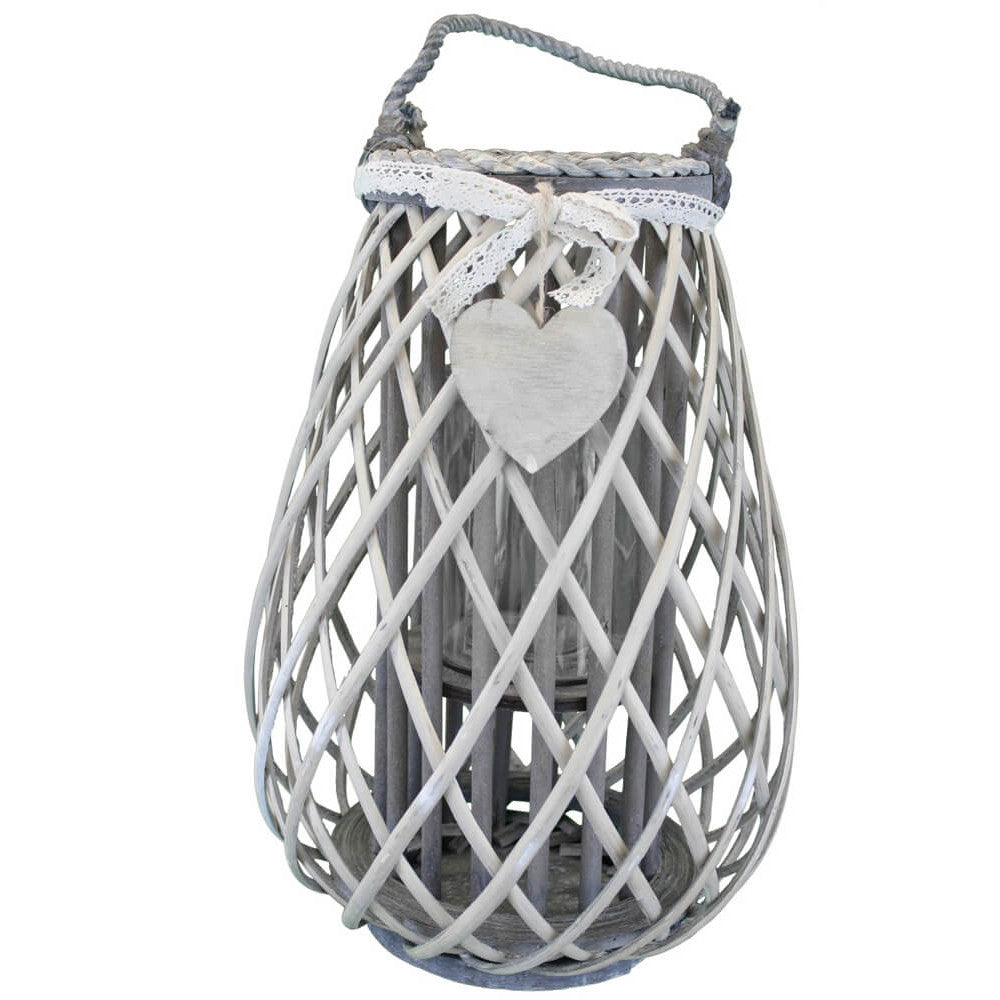 Lanterna Raymonde   in Vimini Grigio