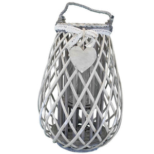 Lanterna Raymonde   in Vimini Grigio