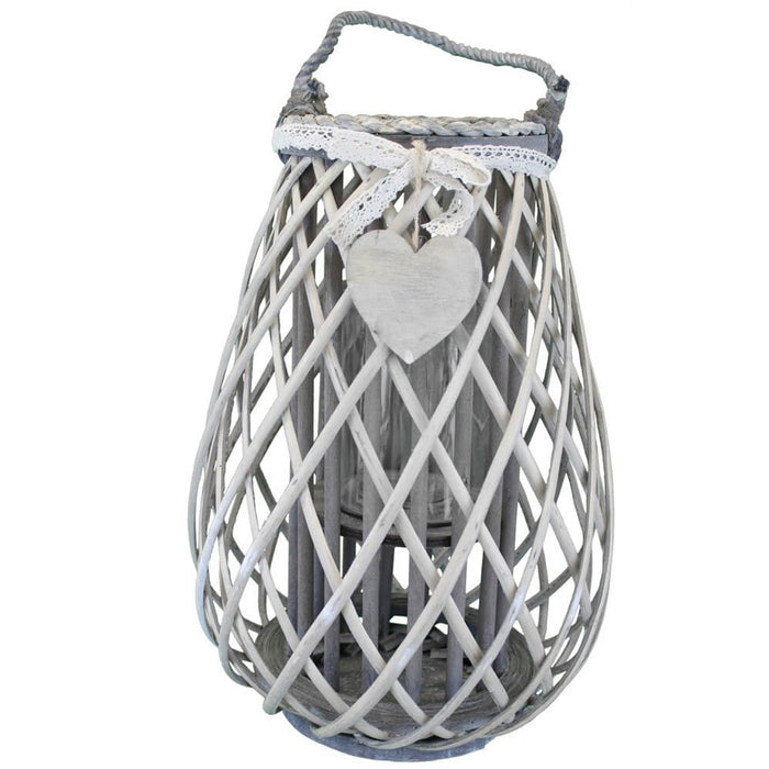 Lanterna Raymonde   in Vimini Grigio