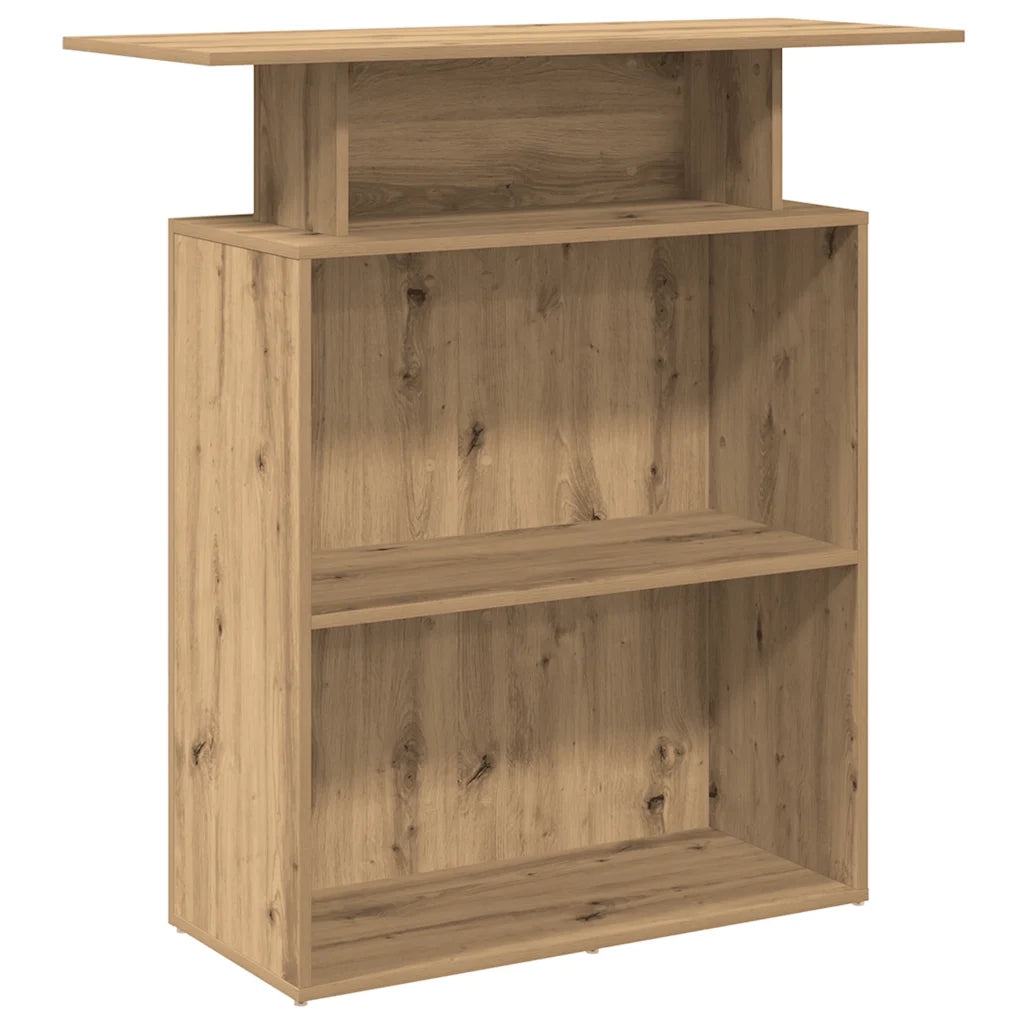 Banco Reception Rovere Artigianale 100x40x104 cm in Truciolato