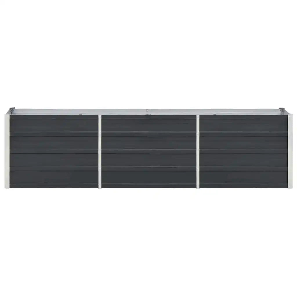 Letto Rialzato in Acciaio Zincato 240x40x45 cm Antracite