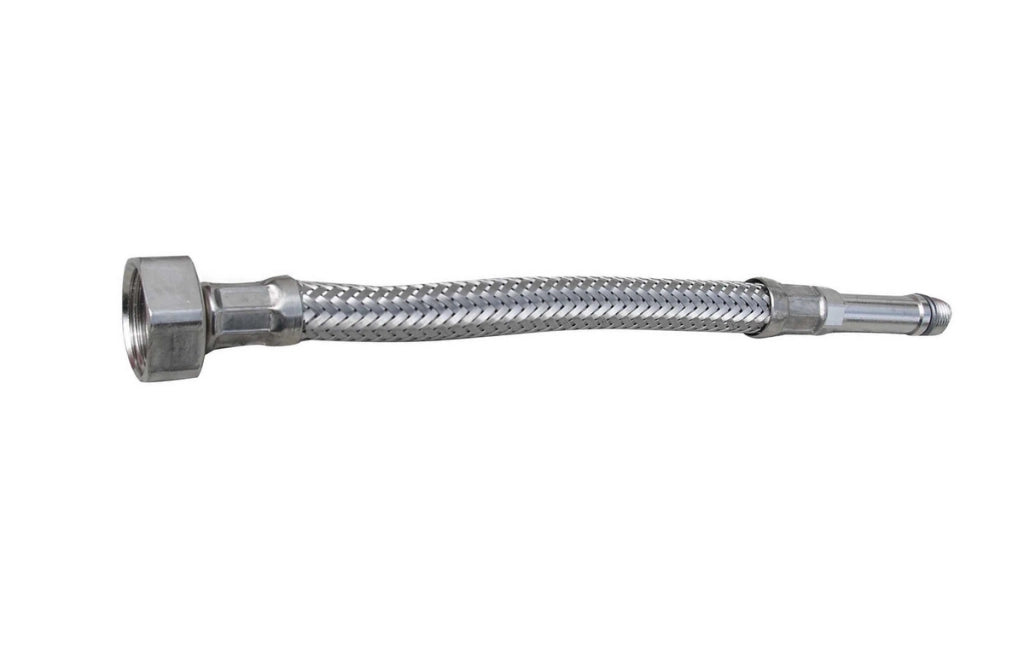 FLESSIBILE INOX PROLUNGATO PER RUBINETTERIE MONOFORO- F 3/8 cm. 40 Diam. 10- DH- pezzi 1