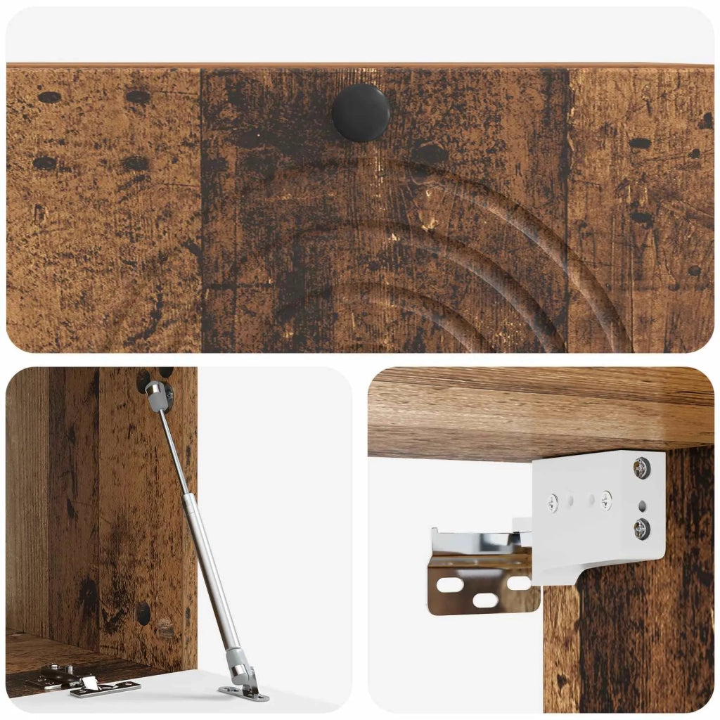 Mobile Porta TV da Muro Legno antico 78,5 x 41 x 30 cm