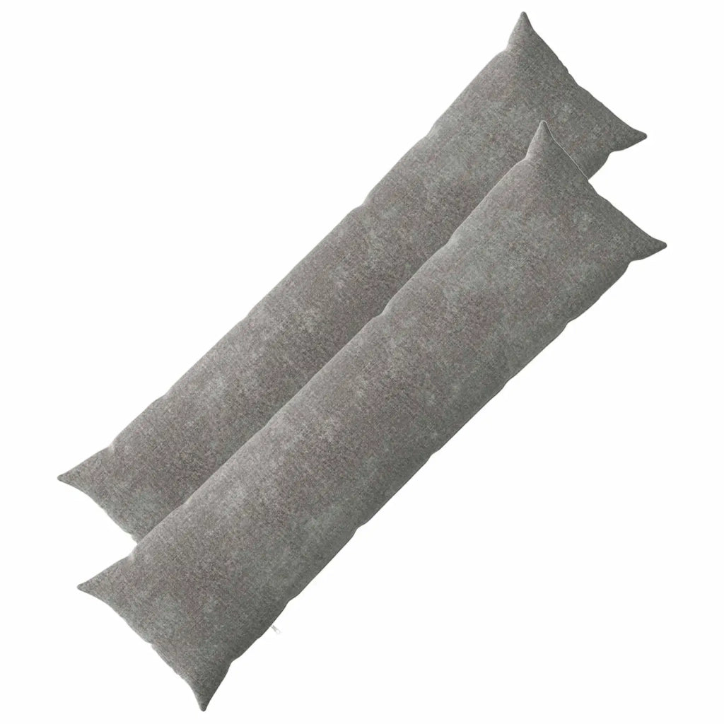 Federa 2 pcs HEERLEN Grigio Scuro 40 x 145 cm Tessuto Chenille 908922