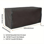 Cassetta di stoccaggio in plastica nera con chiusura a cerniera: 158*76*71 cm, impermeabile, adatta per cassetti di giardino/scatole, cassetti di stoccaggio.