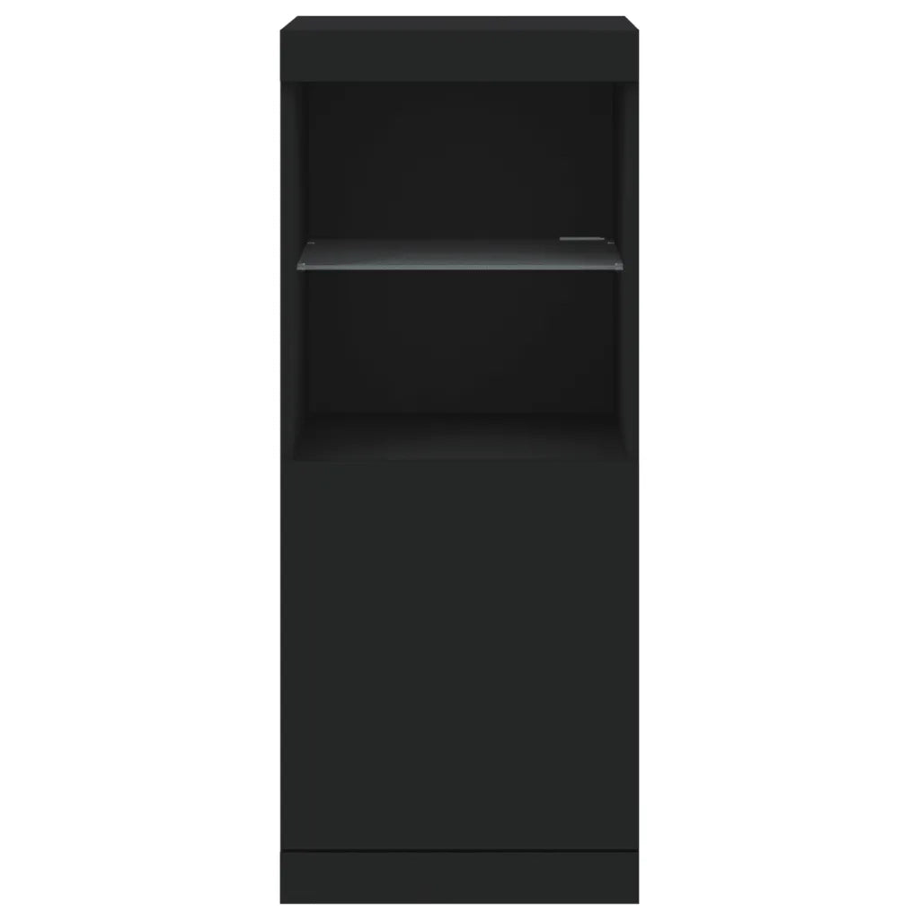 Credenza con Luci LED Nera 41x37x100 cm 836687