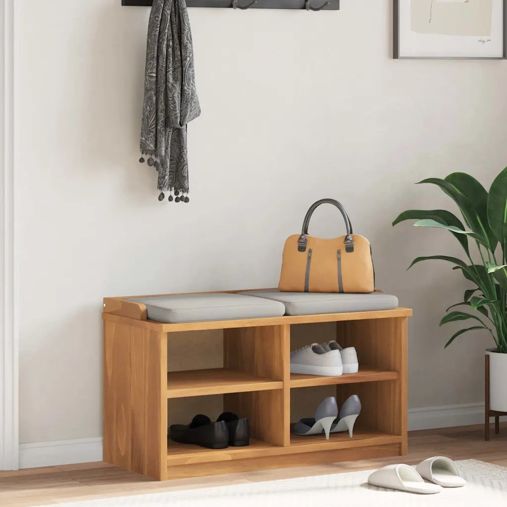 Panca da Corridoio SANDNES 87x40x50 cm Legno Massello di Pino 4010457