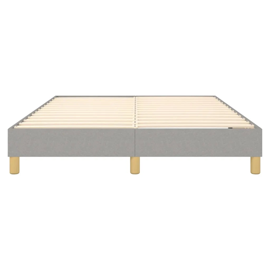 Struttura Letto a Rete a Molle-Giroletto Grigio Chiaro 140x190 cm Tessuto 989784