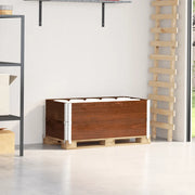 vidaXL Paretali per Pallet 2pz Marroni 100x50cm Legno Massello di Pino