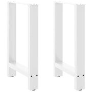 Set di 2 gambe moderne regolabili per tavolo da pranzo 50 x 73 cm in acciaio bianco 02_0057541
