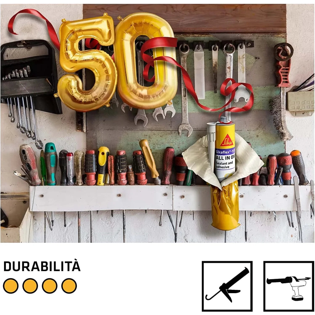 Sika - Sikaflex 11 Fc Purform Grigio, Adesivo Sigillante Poliuretanico Ml. 300