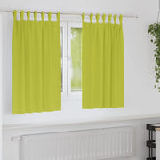 Tende Blackout con Anelli 2 pcs Verde 140 x 140 cm Poliestere 4107608