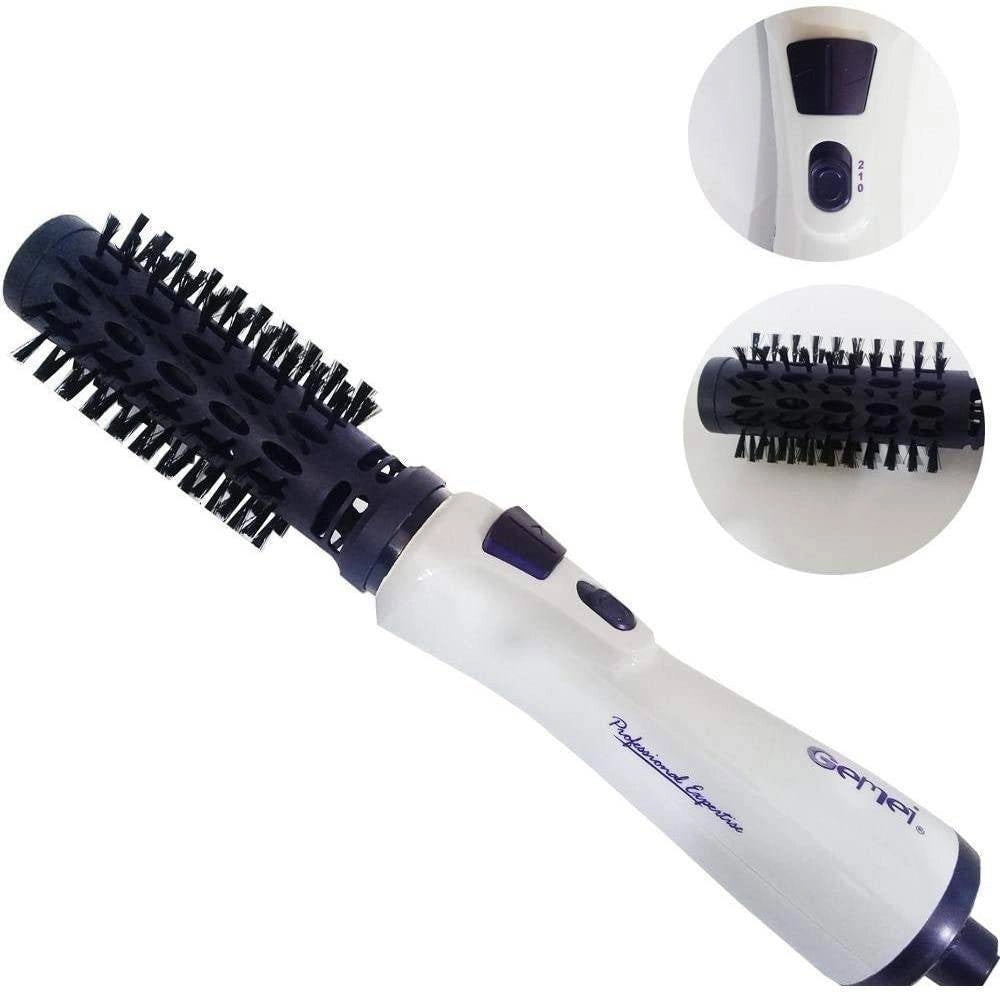 Trade Shop - Spazzola Rotante Ad Aria Calda Asciugacapelli Styler Capelli Gm-4826 1000w Piastra -