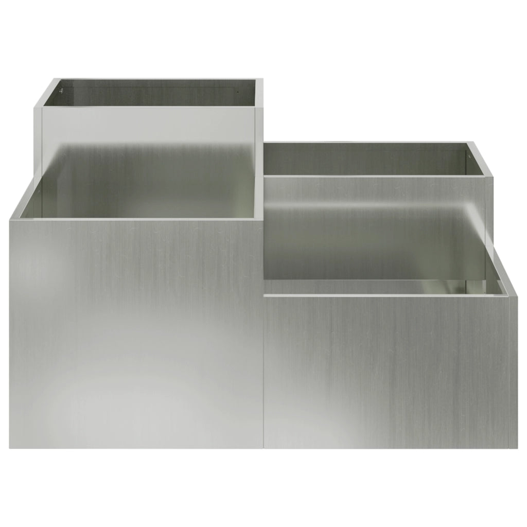 Fioriera da Giardino 80x80x48 cm Acciaio Galvanizzato