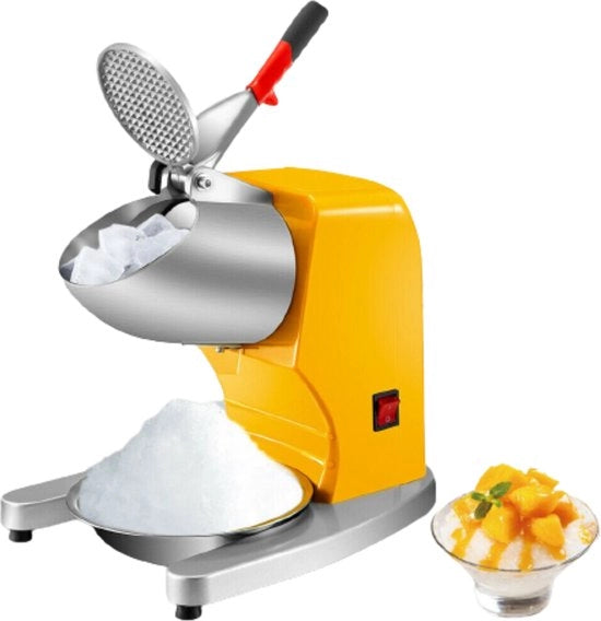 Macchina per slush puppy - Frullatore per ghiaccio - Slush puppy - Igiene alimentare RVS - Elettrico - Giallo