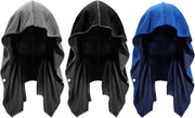 Asciugamani per collo e viso - 3 Pack Asciugamani per collo e viso ad alta assorbimento per attività sportive allenamento campeggio bicicletta - Asciugamani per collo ad alta respirazione (Azzurro reale/Grigio/Nero)