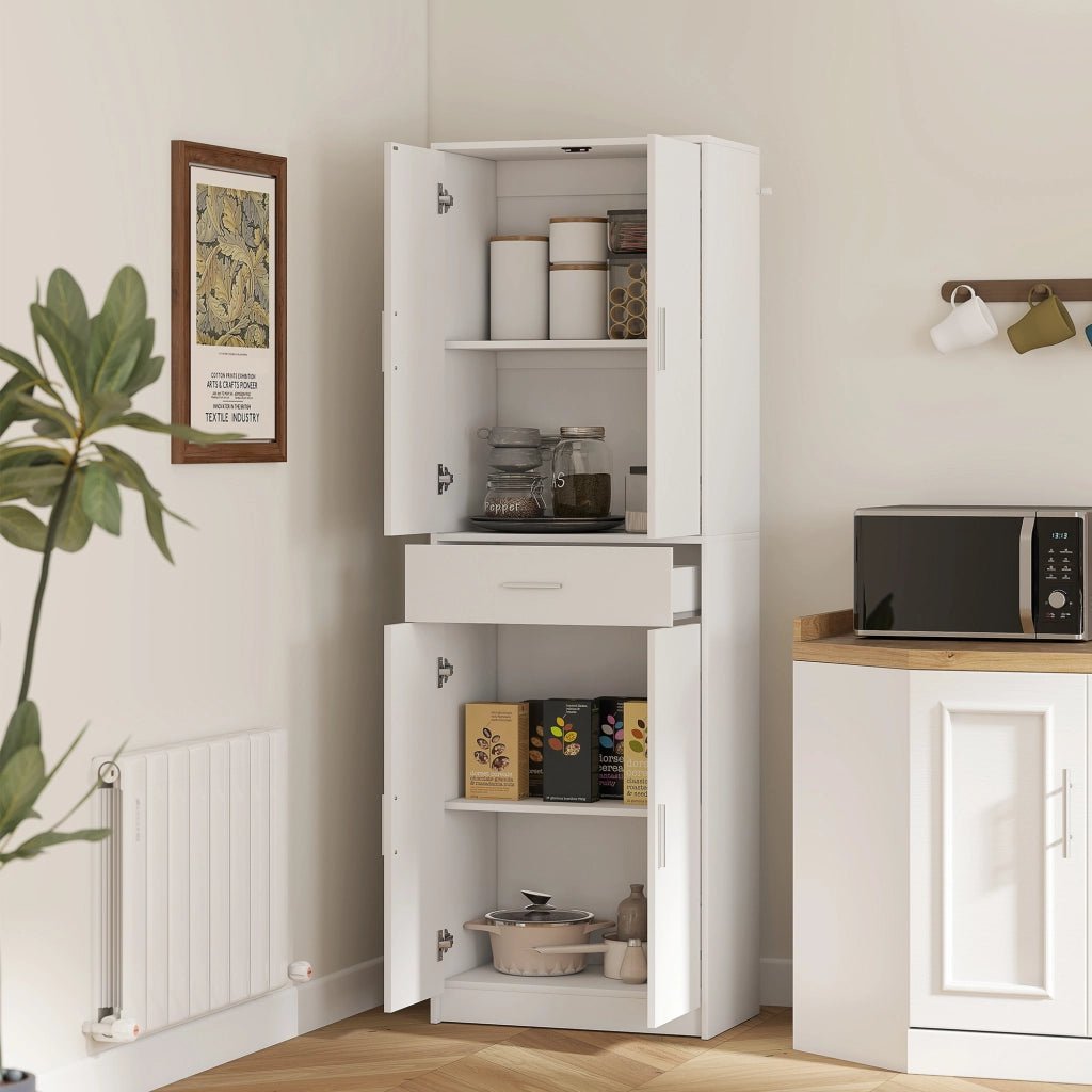 Mobile cucina 3 ripiani regolabili ¨C Xylo ¨C Truciolare MDF bianco salvaspazio