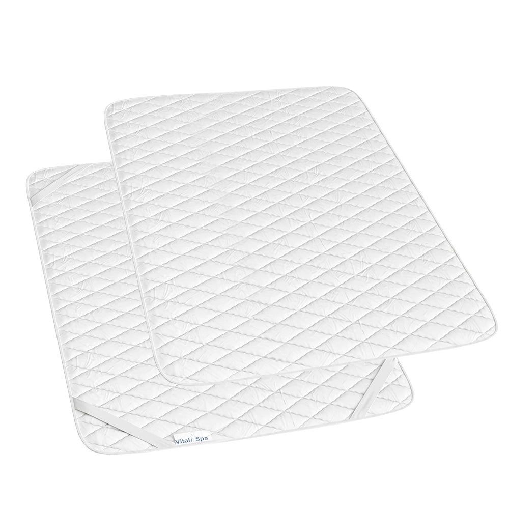 Vitalispa Сoprimaterasso Bianco 140 x 200 cm Cuciture