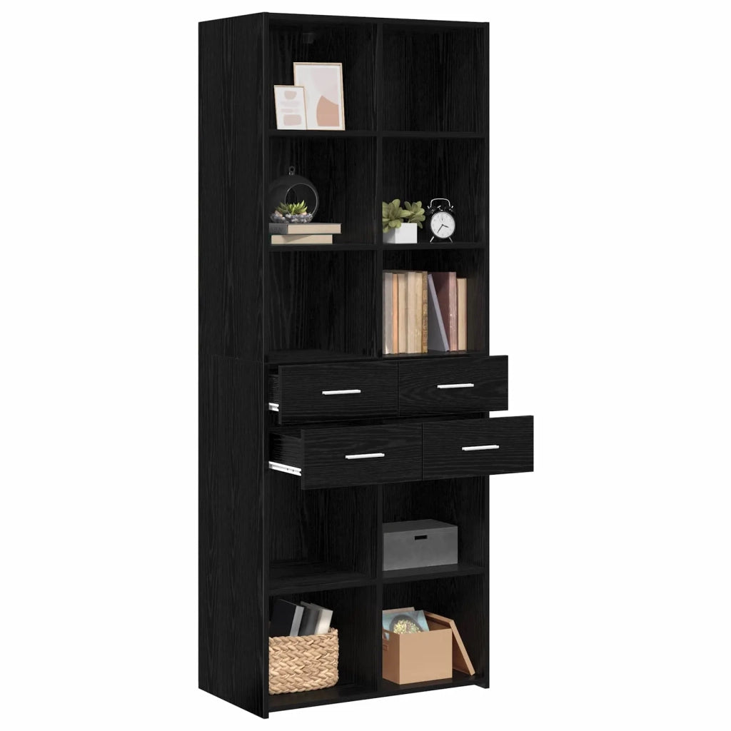 Libreria Rovere nero 30 x 42.4 x 185.2 cm 3446620