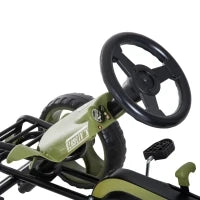Go Kart a Pedali per Bambini da 3-6 Anni con Sedile Regolabile e Freno a Mano, Verde