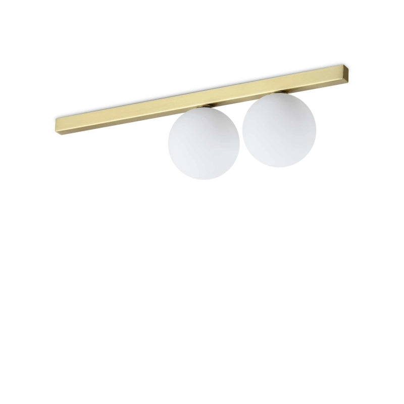 Lampada Da Soffitto Binomio Pl2 Ottone Ideal-Lux