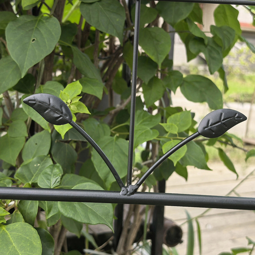 Griglia metallica per giardino - Xylo - 2 pezzi - Per piante rampicanti e vasi