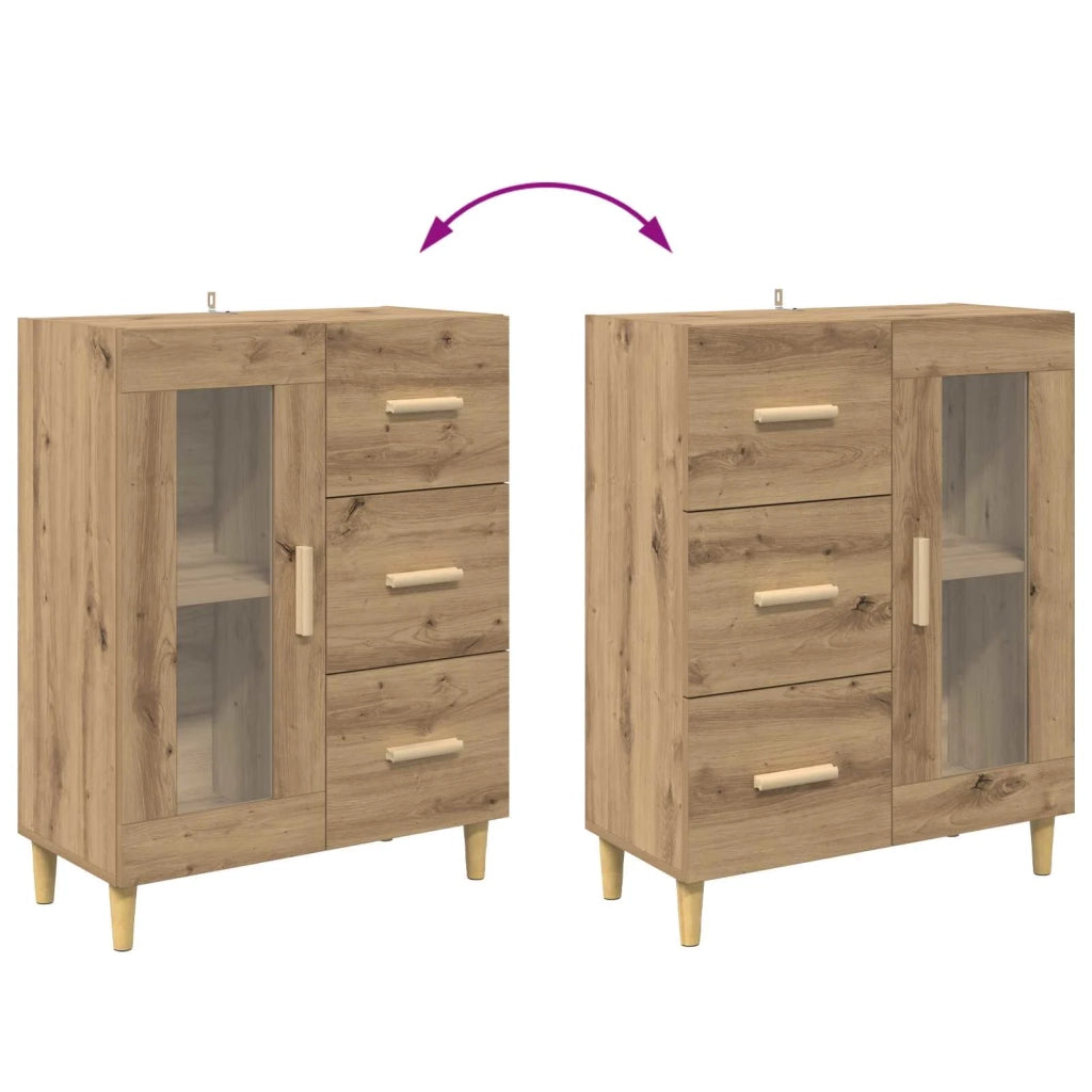 Credenza Rovere artigianale 69,5 x 34 x 90 cm Legno multistrato