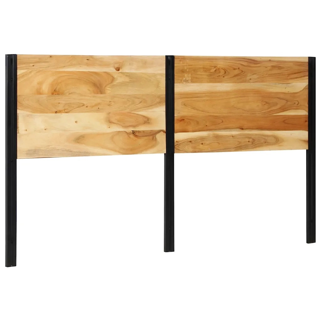 Testiera 180 cm in Legno Massello di Acacia e Ferro