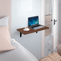 Tavolo Salvaspazio da Muro a Ribalta 80x60 cm in MDF Noce