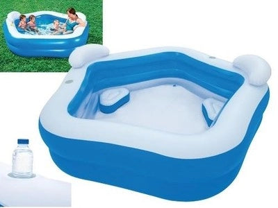 PISCINE PISCINA GONFIABILE FAMILY BESTWAY 54153 CM.213x207xH69