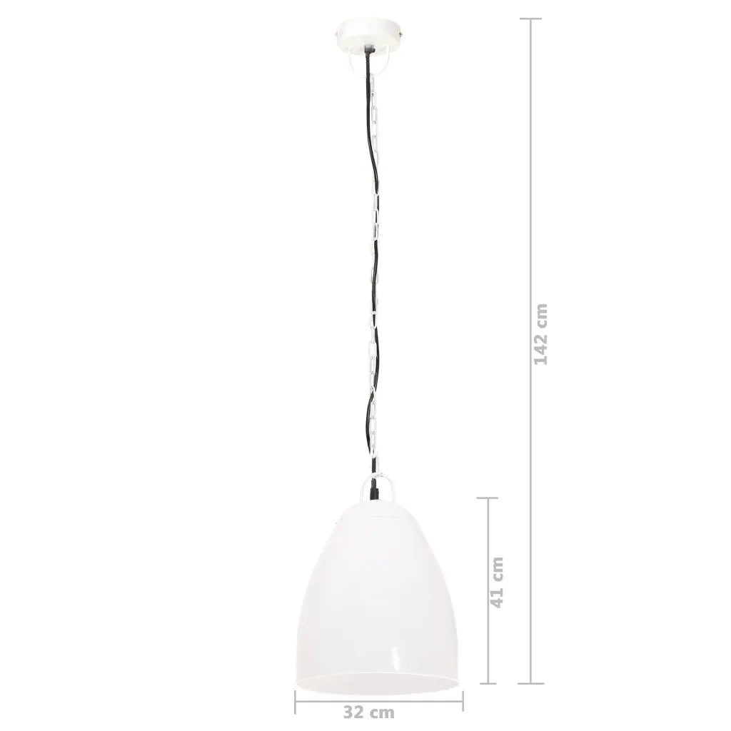 Lampada a Sospensione Industriale 25 W Bianca Rotonda 32 cm E27 CFW6980151