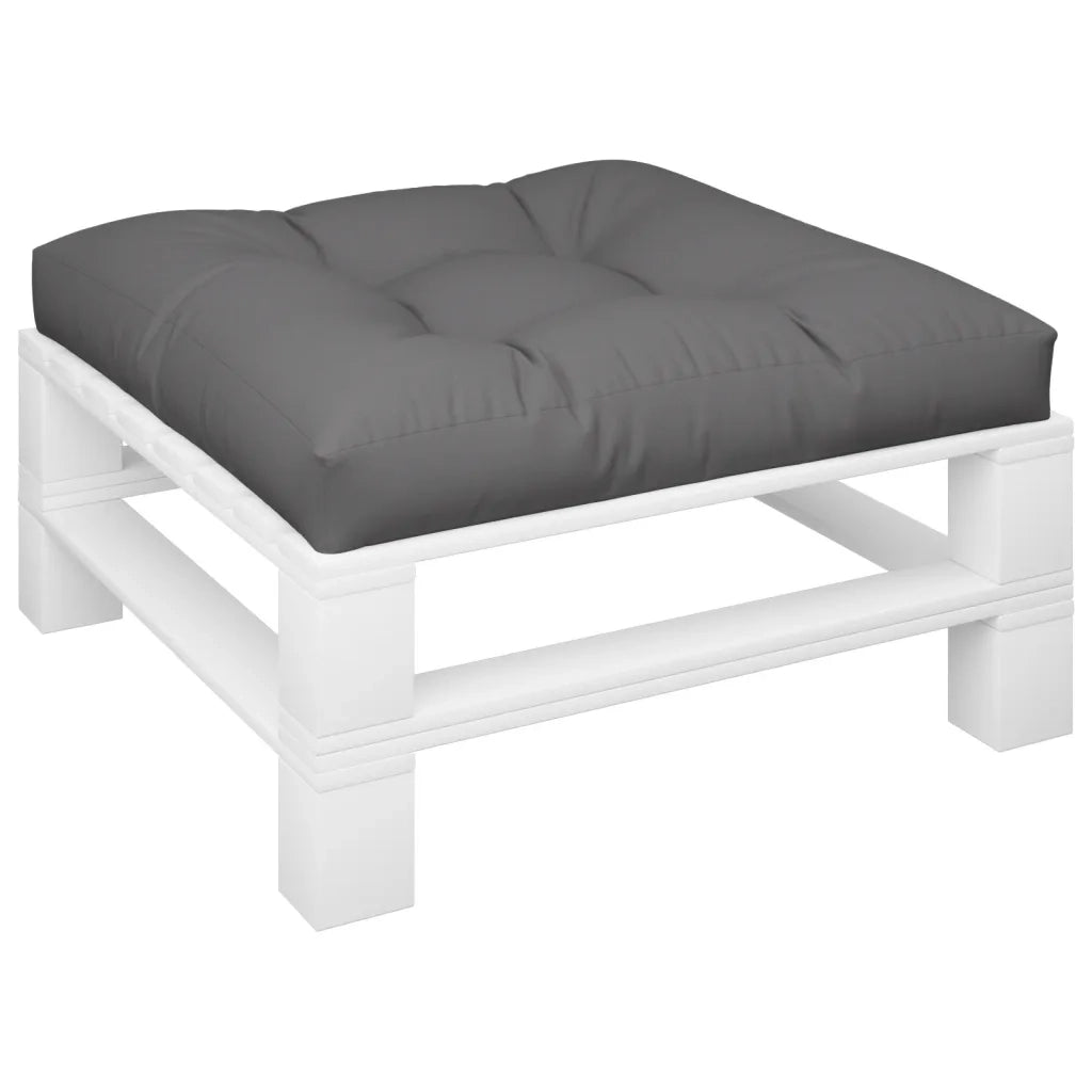 Cuscino per Pallet Antracite 80x80x12 cm in Tessuto 360491